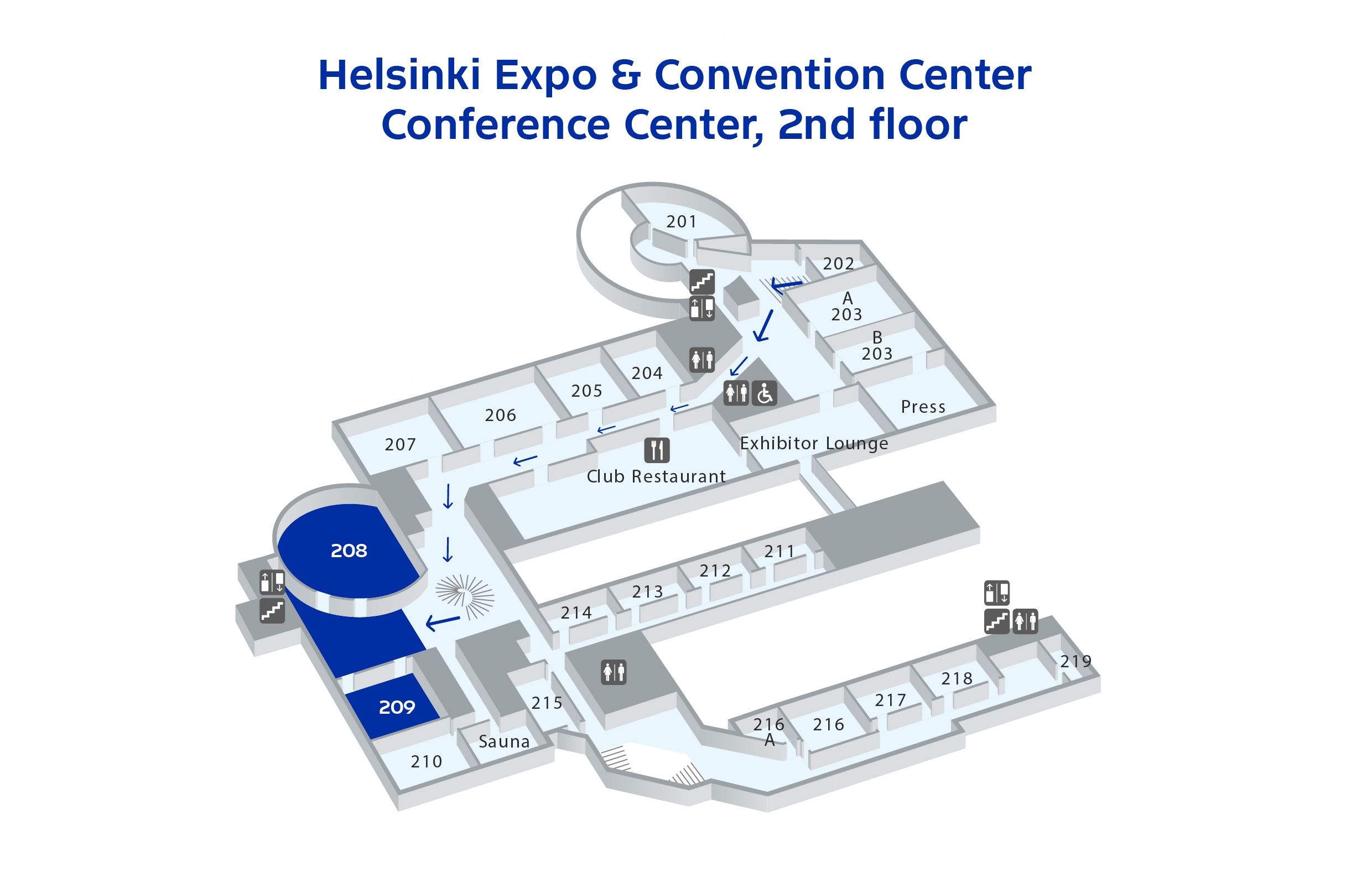 Happiness Lounge location at the Helsinki Expo